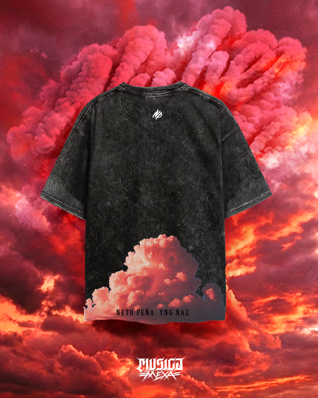 Playera Nube Roja Espalda